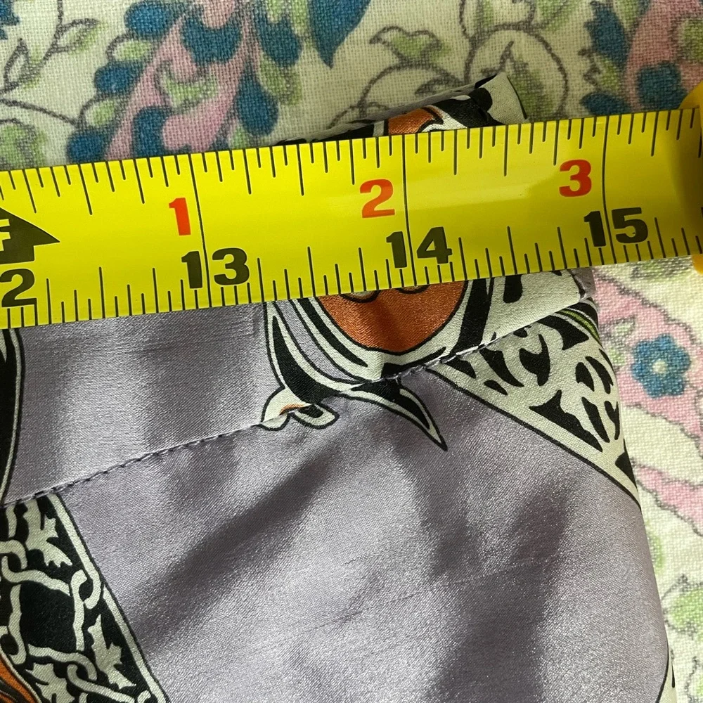 Beautiful multi-color 100% silk skirt size 2 - Picture 5 of 5